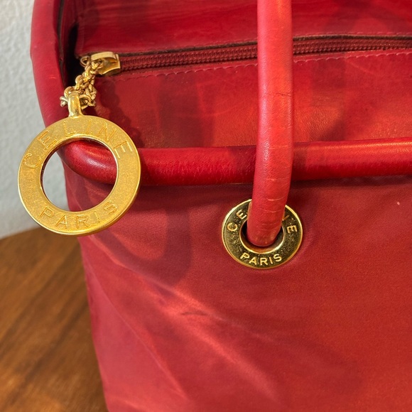 Celine Red Tote with Gold Details - Picture 2 of 16